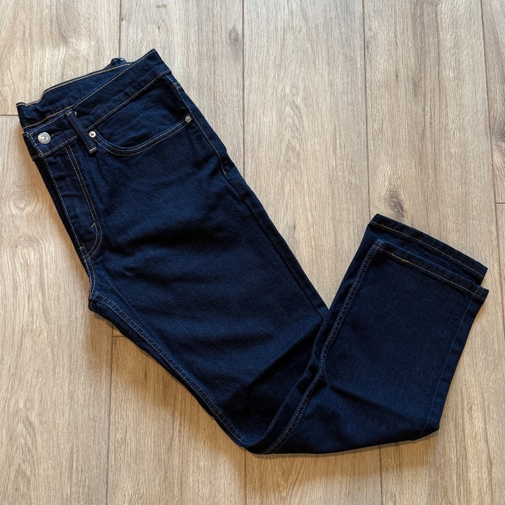 LEVIS 511 Slim Fit Straight Leg Boot Cut Dark Wash Blue Denim Jeans NWOT - Picture 3 of 3
